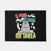 Paillasson Chien Espagnol Ate My Homework - Perro Tarea (Devant)