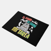 Paillasson Chien Espagnol Ate My Homework - Perro Tarea (Incliné)