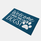 Paillasson Chien Funny Doormat Bienvenue J'Espère Que Vous Ai (Incliné)