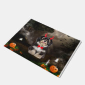 Paillasson Chien Havanais en costume Halloween (Incliné)