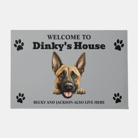 Paillasson Chien Malinois belge (Devant)