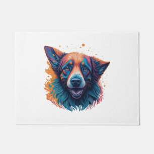 Paillasson Chien mignon coloré