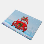 Paillasson Chien Miniature Pinscher En Voiture Avec Le Père N (Incliné)