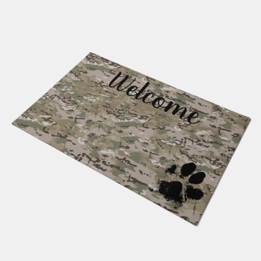 Paillasson Chien Paw - Empreinte de patte Door Mat (Incliné)