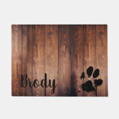 Paillasson Chien Paw Sol Mat Personnalisé (Devant)