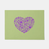 Paillasson Chien Paws, Chiot Paws, Animal Paws, Coeur, Animal (Devant)