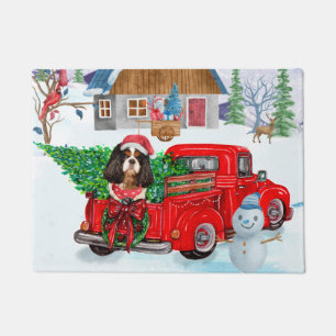 Paillasson Chien Roi Cavalier En Livraison De Noël Camion Nei