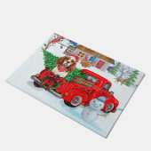 Paillasson Chien Roi Cavalier En Livraison De Noël Camion Nei (Incliné)