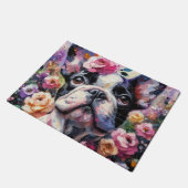 Paillasson Chien-taureau français avec peinture impressionnis (Incliné)