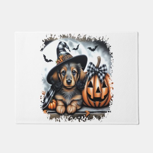 Paillasson Chien teckel Halloween (Devant)