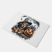 Paillasson Chien teckel Halloween (Incliné)