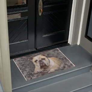 Paillasson Chiens, bouledogue anglais, air grave