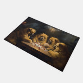 Paillasson Chiens Chow Chow Jouant Poker Art (Incliné)