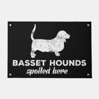 Paillasson Chiens de basset corrompus ici