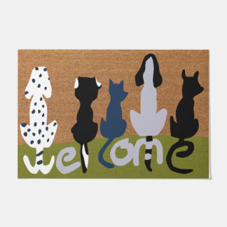 Paillasson Chiens de bienvenue Doormat | Cadeau Amoureux des 