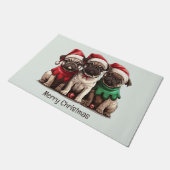 Paillasson Chiens de Carlin de Noël (Incliné)