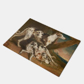 Paillasson Chiens de Dalmatie (par James Ward) (Incliné)