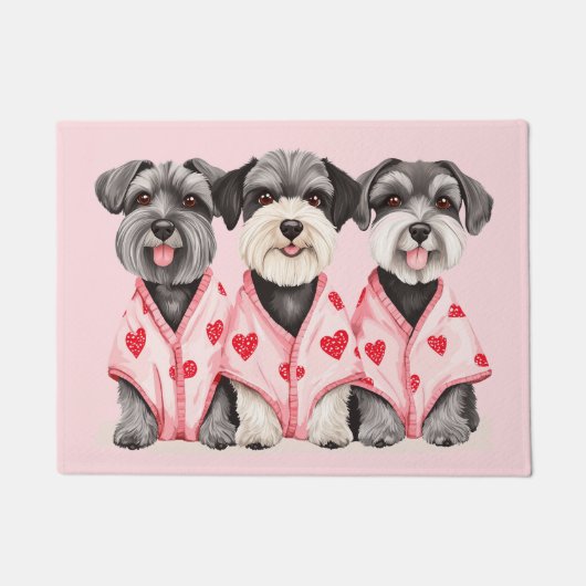 Paillasson Chiens de la Saint Valentin (Devant)