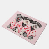 Paillasson Chiens de la Saint Valentin (Incliné)