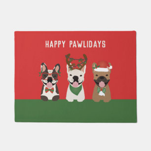 Paillasson Chiens de taureau français de Happy Pawlidays