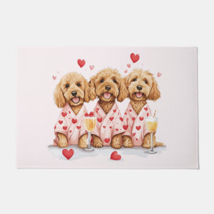 Paillasson Chiens de Valentines Day