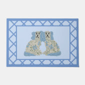 Paillasson Chiens du Staffordshire bleu (Devant)