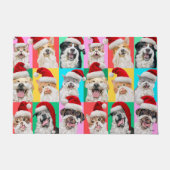 Paillasson Chiens et chats avec barbe de Père Noël (Devant)