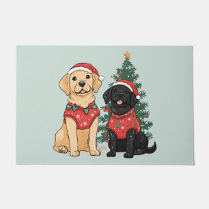 Paillasson Chiens Labrador Retriever de Noël