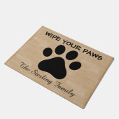 Paillasson Chiffon fait sur commande votre natte de pattes (Incliné)