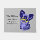 Paillasson Chihuahua bleu Abstrait (Devant)