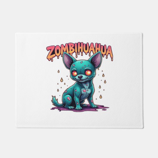 Paillasson Chihuahua Chi Chichi Chiwawa Zombie Chien Hallowee (Devant)
