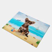 Paillasson Chihuahua Dog sur la plage (Incliné)