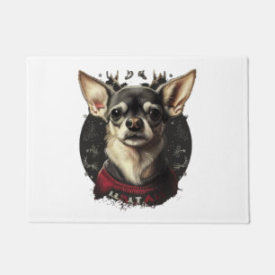 Paillasson Chihuahua Joyeux Noël X-Mas Tree Cute