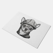 Paillasson Chihuahua Ouvrier de construction (Incliné)