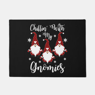 Paillasson Chillin Avec Mes Gnomies Santa Claus Garden Gnome