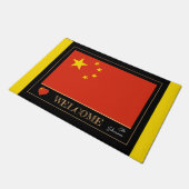 Paillasson Chine & chinois Drapeau de maison mats / sports Bi (Incliné)