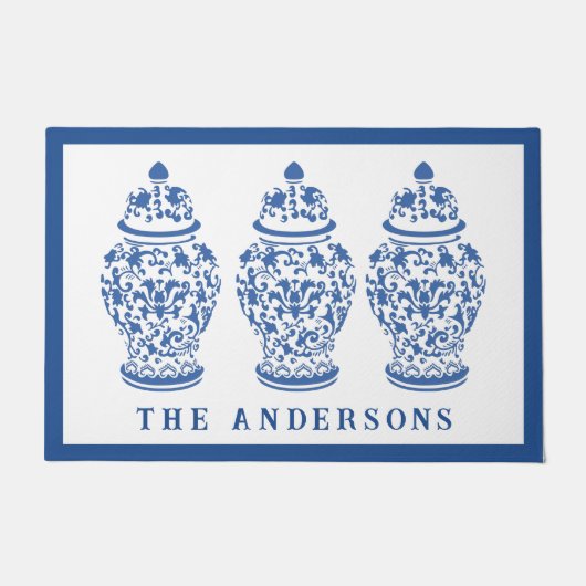 Paillasson Chinoiserie Chic GingerJar (Devant)