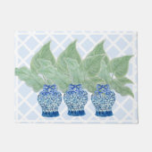 Paillasson Chinoiserie Ginger Jar Jars Tropical Feuille Doorm (Devant)