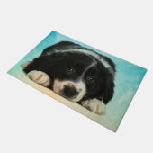 Paillasson Chiot de border collie (Incliné)