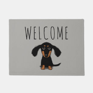 Paillasson Chiot de Cute Dachshund Mât de bienvenue pour ch