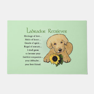 Paillasson Chiot de laboratoire jaune Patrimoine