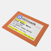 Paillasson Chocolat d'ordonnance Customisé amusant  (Incliné)