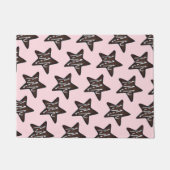 Paillasson Chocolat Peppermenthe étoile rose Noël Cookie (Devant)