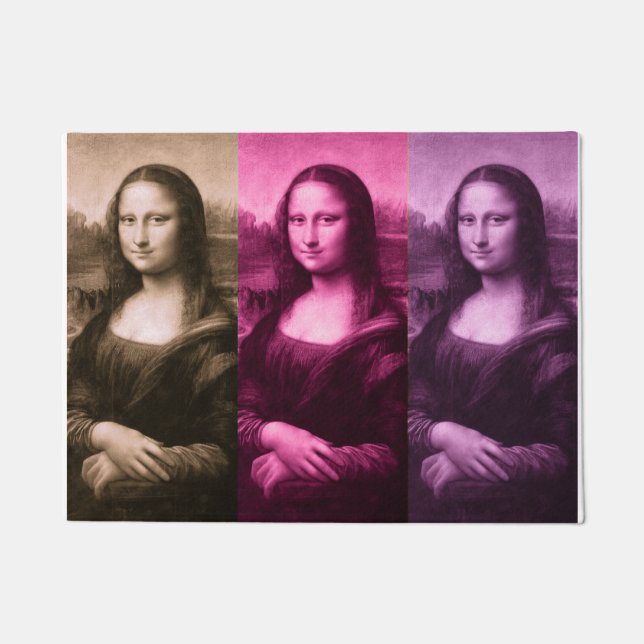 Paillasson Chocolat rose violet Mona Lisa (Devant)