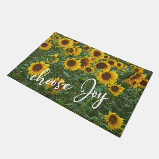 Paillasson Choisir Joy Cote Affirmation Tournesol Champ (Incliné)