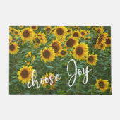 Paillasson Choisir Joy Cote Affirmation Tournesol Champ (Devant)