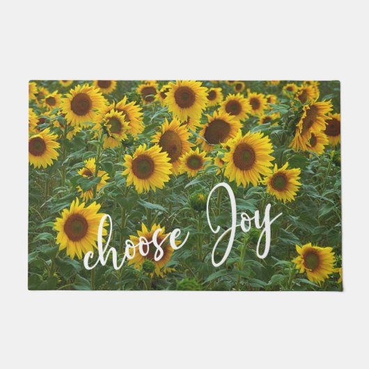 Paillasson Choisir Joy Cote Affirmation Tournesol Champ (Devant)