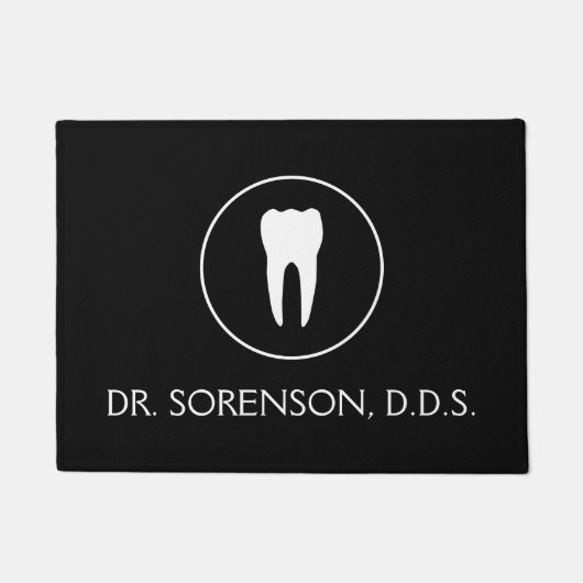 Paillasson Choisissez votre natte de nom de dentiste de (Devant)