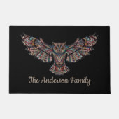 Paillasson Chouette bijoux en métal (Devant)