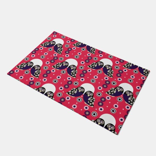 Paillasson Chouette d'art populaire (Incliné)